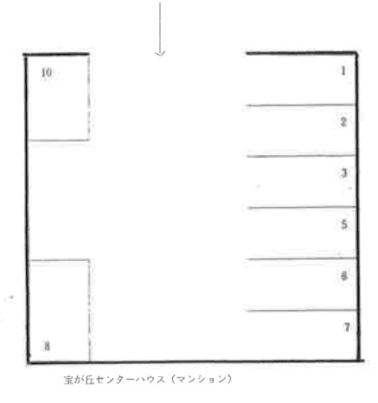 成田駐車場の駐車配置図