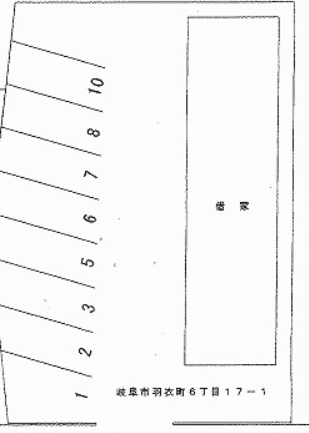高橋ガレージ①の駐車配置図