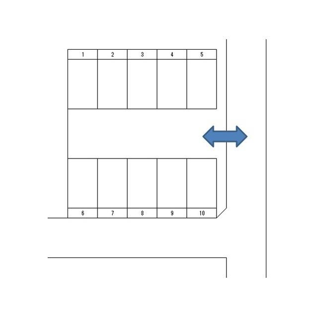 岡田駐車場の駐車配置図