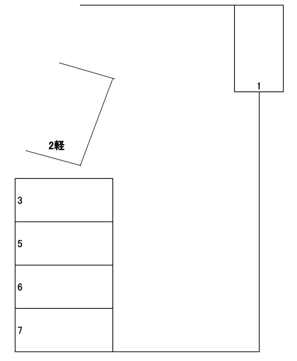 000165の駐車配置図