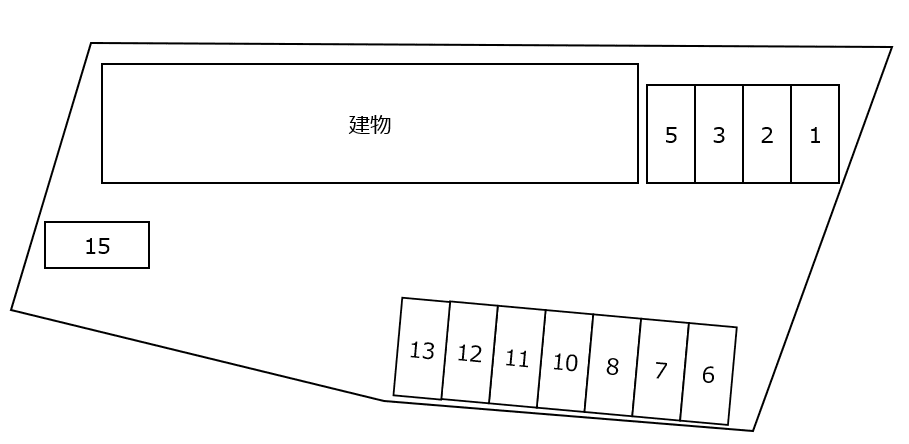 gracia Asahi別駐車場の駐車配置図
