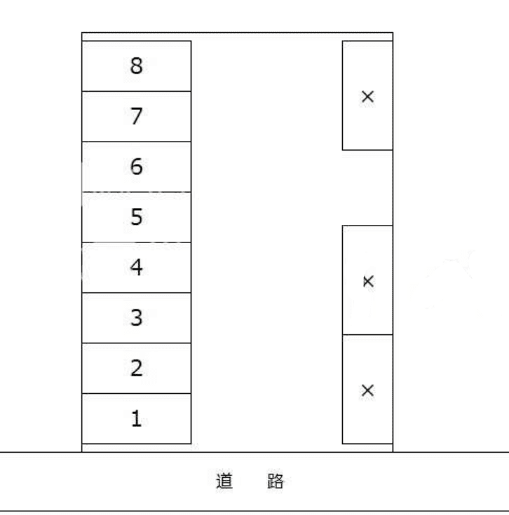 積志町876-1駐車場の駐車配置図