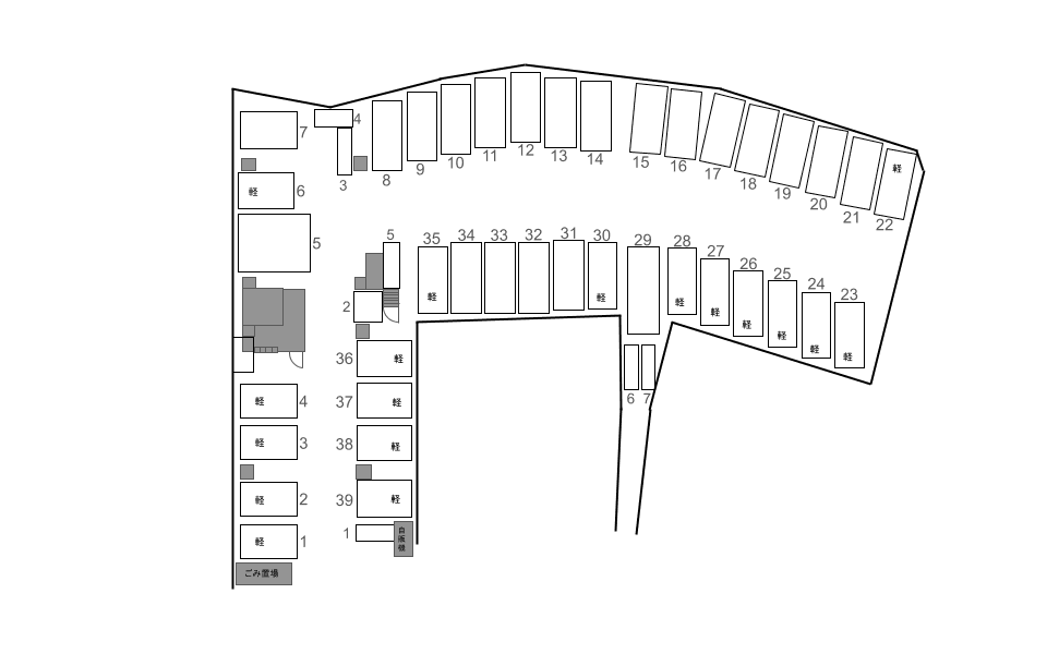 ラフォルテ宮城の駐車配置図