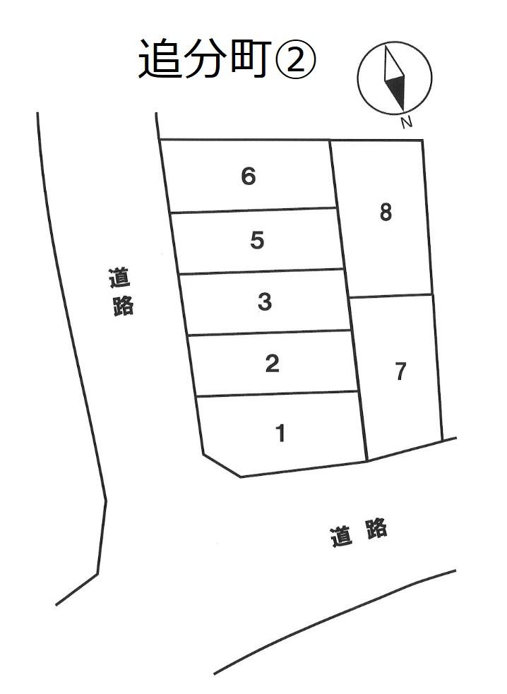 追分町②の駐車配置図