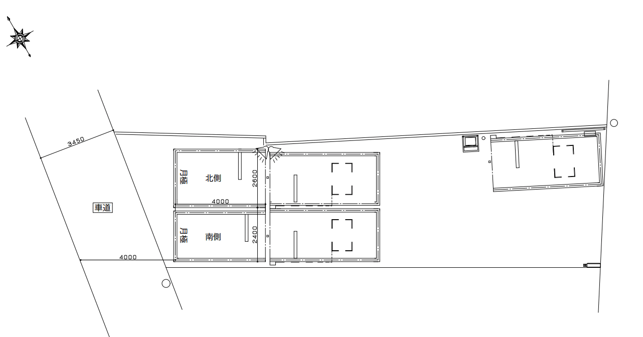 クレスト高殿の駐車配置図