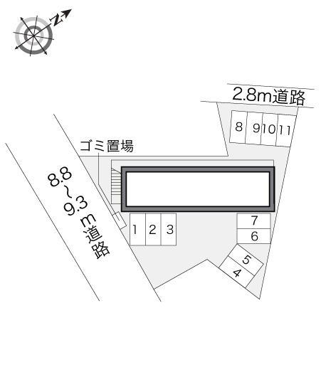 ピュアハイツ(12633)の駐車配置図