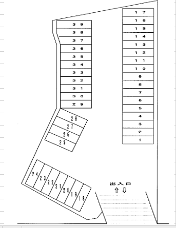 荏田町駐車場の駐車配置図