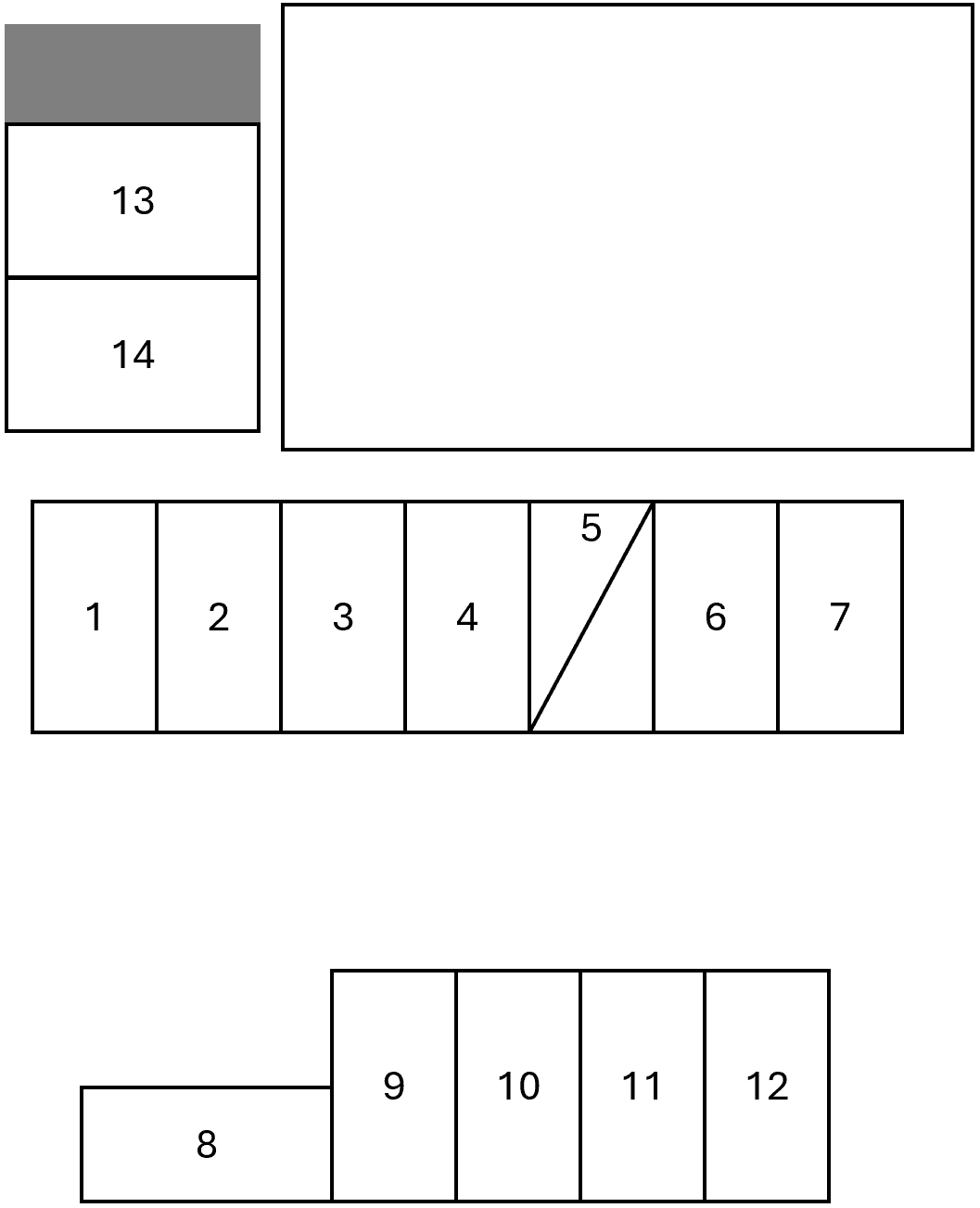 ハイツモンテA・Bの駐車配置図