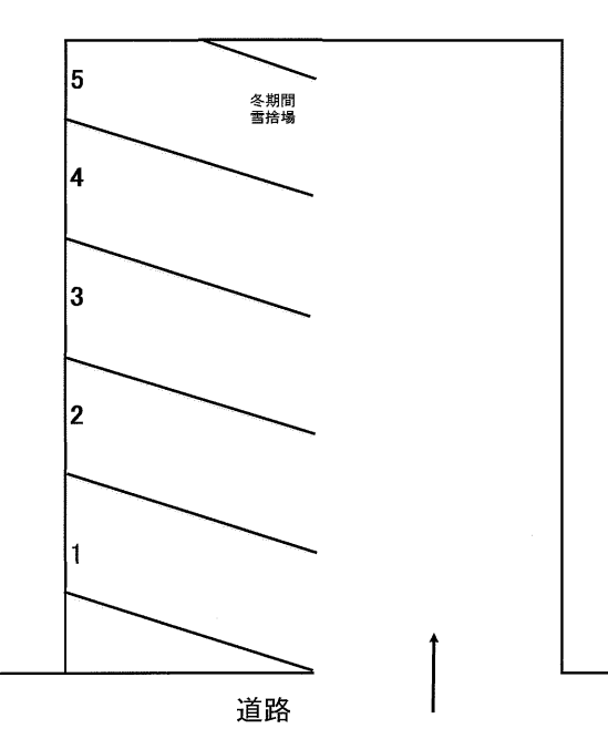 本通8丁目南31-1駐車場の駐車配置図