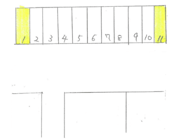 榎本扇3-12駐車場の駐車配置図