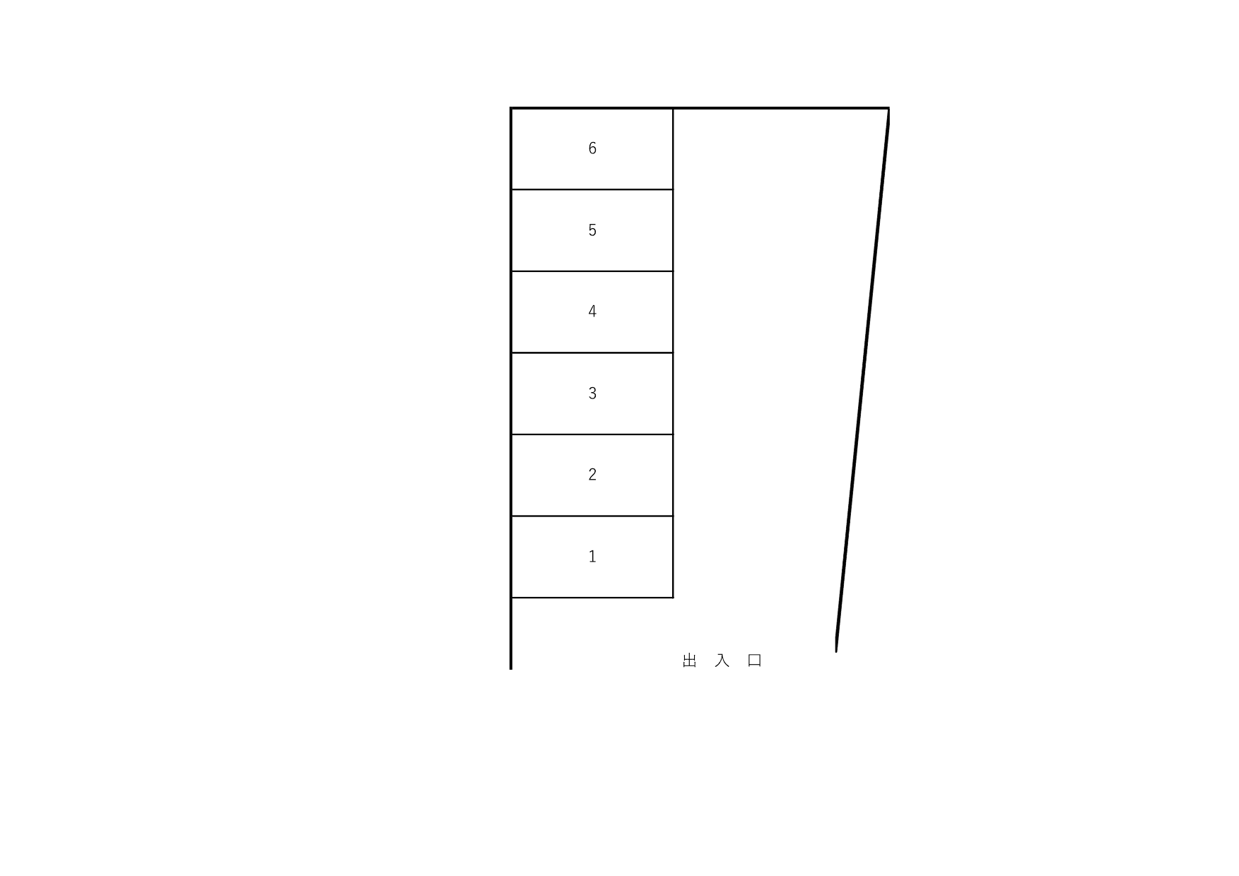 国井駐車場の駐車配置図