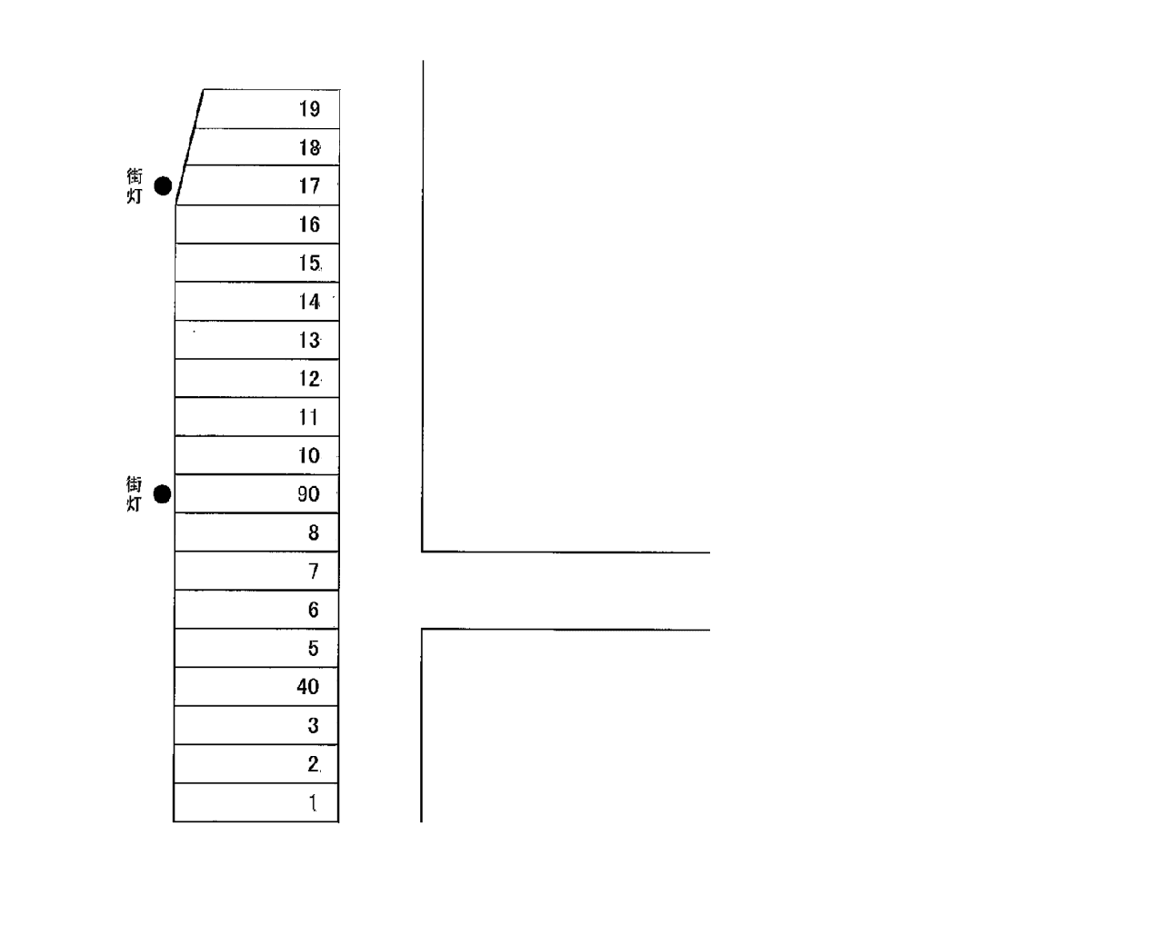 NO.182の駐車配置図