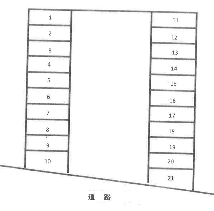東みずほ台落合第2駐車場の駐車配置図