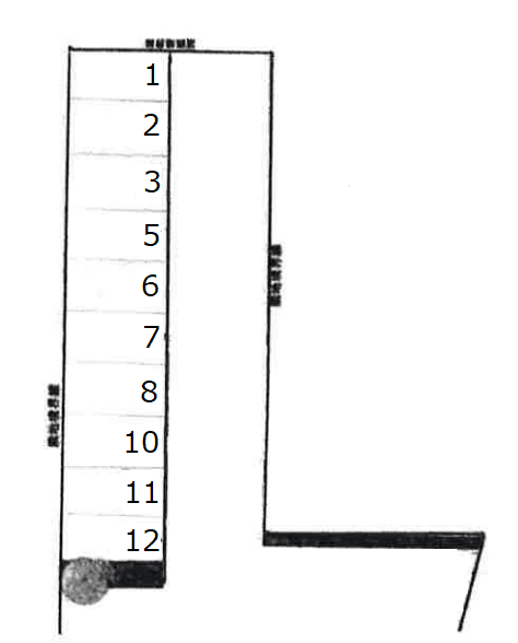 パナプレイス姫島の駐車配置図