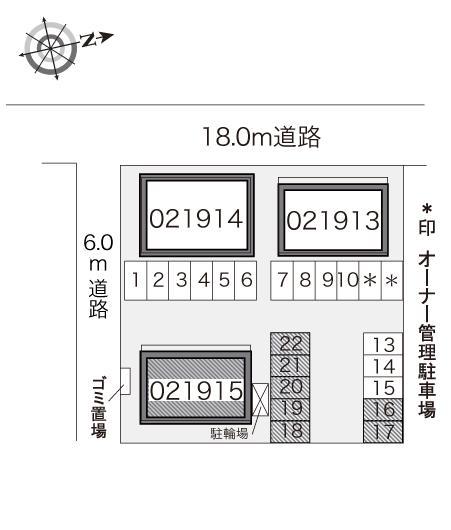 GREENVIEW7(21915)の駐車配置図