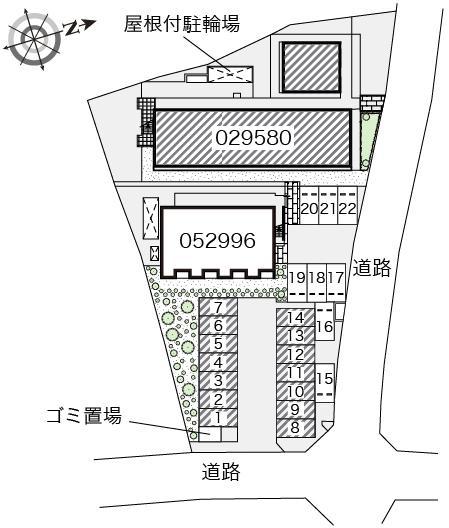 角小林(29580)の駐車配置図