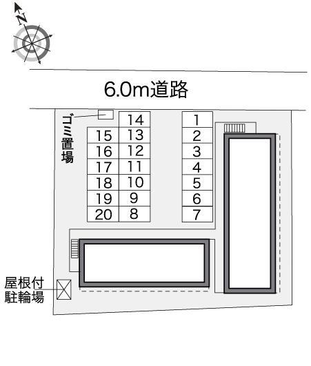 パストラル 砺波Ⅱ(32267)の駐車配置図