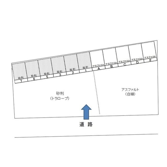 緑町駐車場の駐車配置図