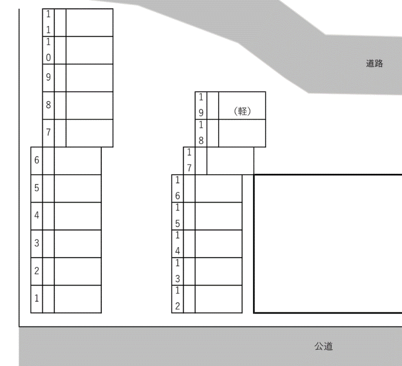 cantabileの駐車配置図