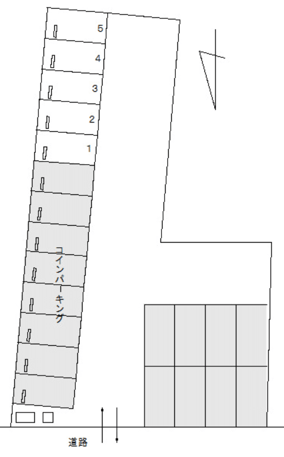 FKスペースECO 西高屋駅前の駐車配置図