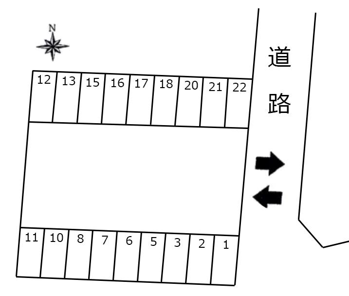 (28) 鈴木駐車場の駐車配置図