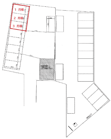 大網駅前第5の駐車配置図