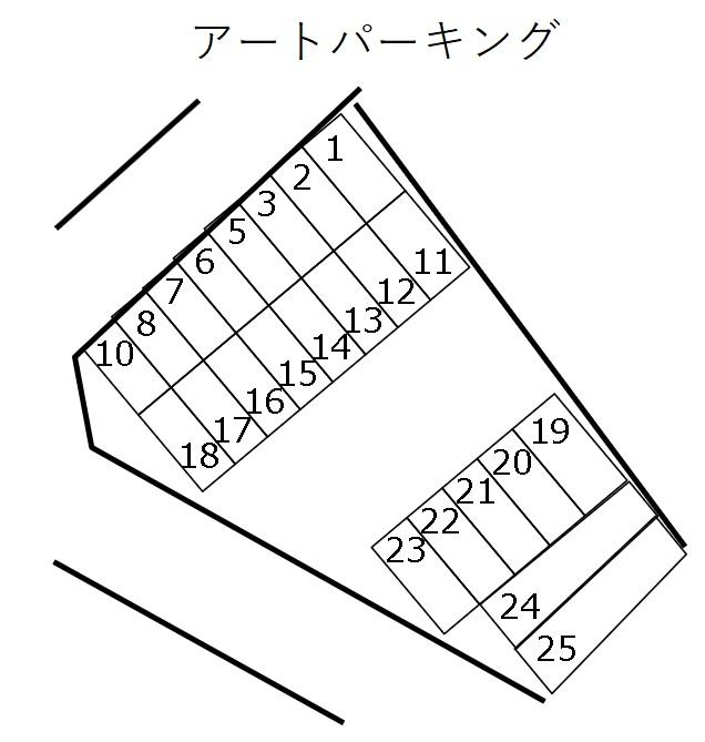 アートパーキングの駐車配置図