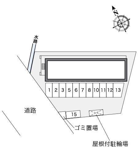 フリューゲル(25286)の駐車配置図