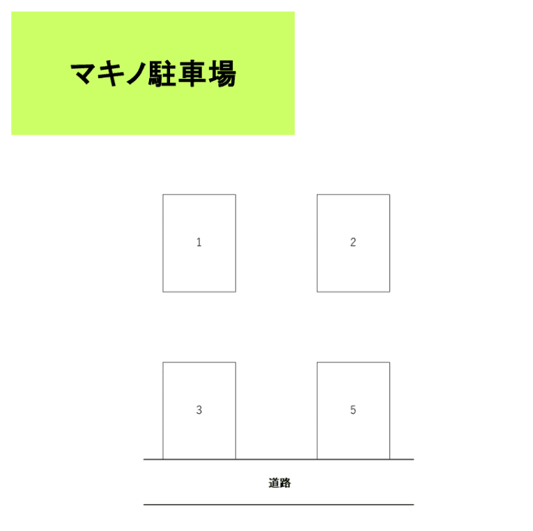 マキノ駐車場の駐車配置図