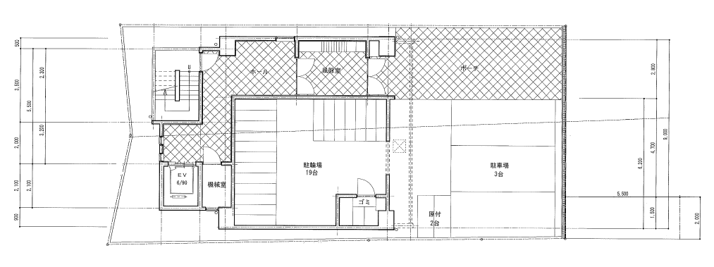 LINK GALAXYの駐車配置図