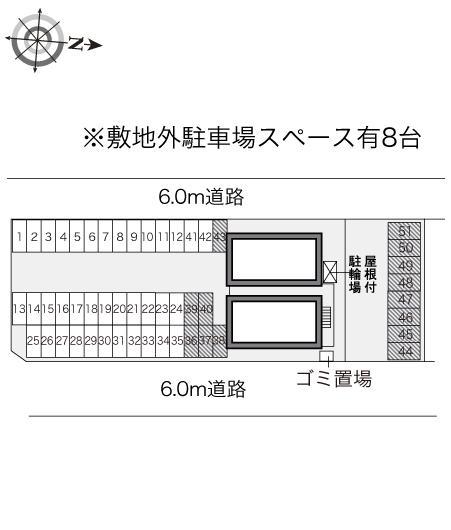 豊見城(28738) 敷地外駐車場の駐車配置図