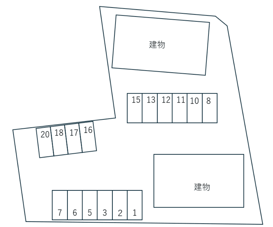 プリーメル Aの駐車配置図