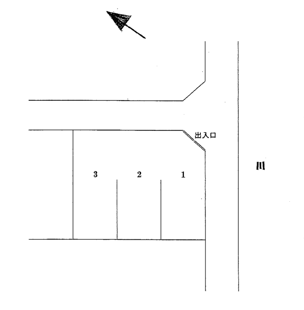 鰭ヶ崎2210051駐車場の駐車配置図