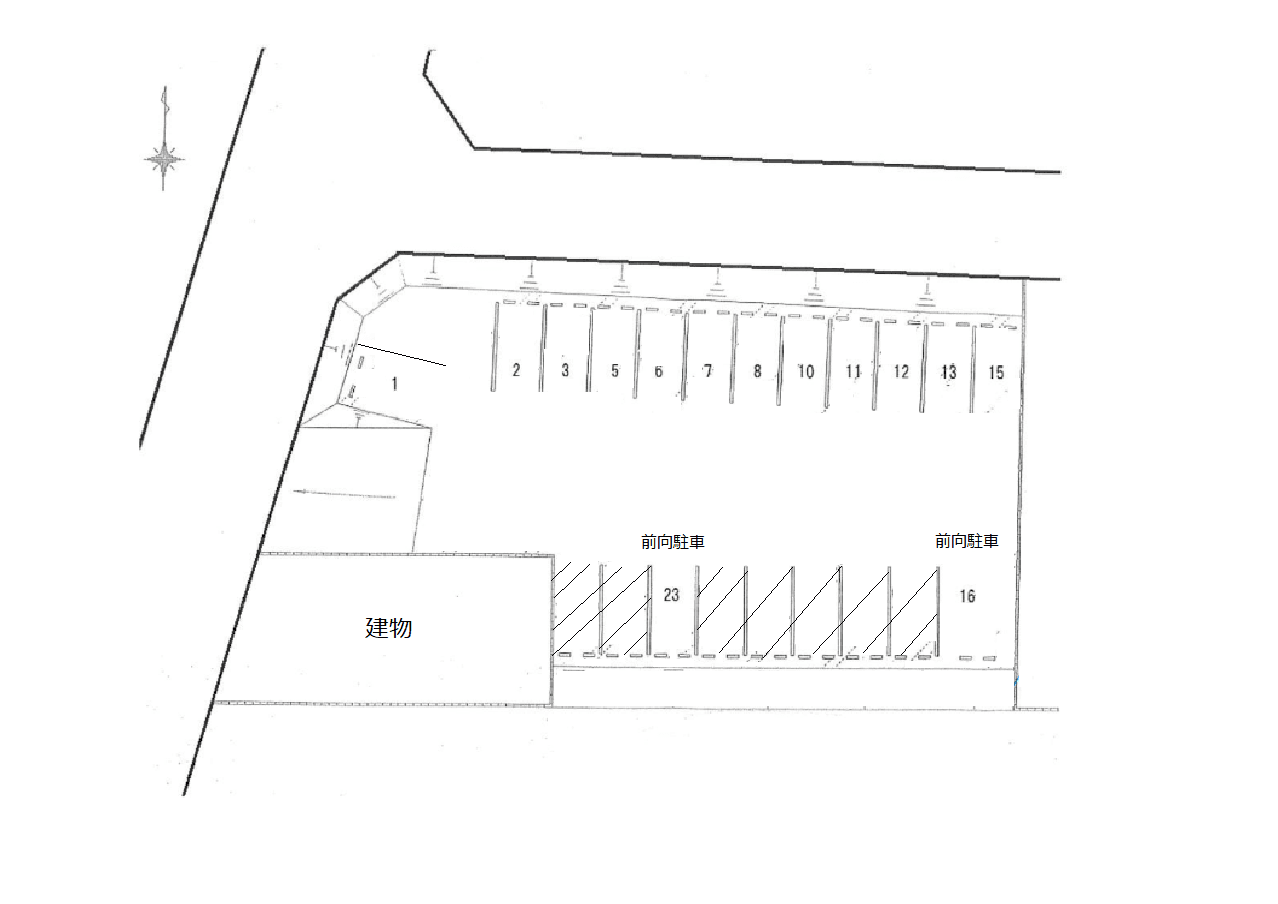 NO.87の駐車配置図