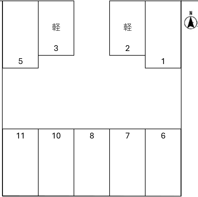 小又駐車場の駐車配置図