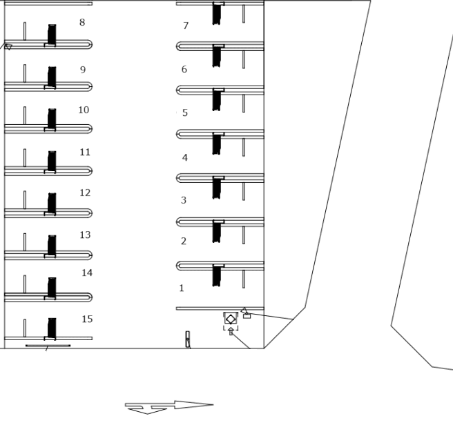 ザ・パーク加納水野町第2の駐車配置図