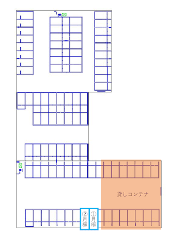 岐阜羽島駅前の駐車配置図