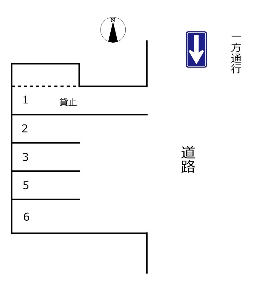 549露橋駐車場の駐車配置図