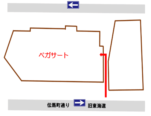 ペガサート機械式駐車場の駐車配置図
