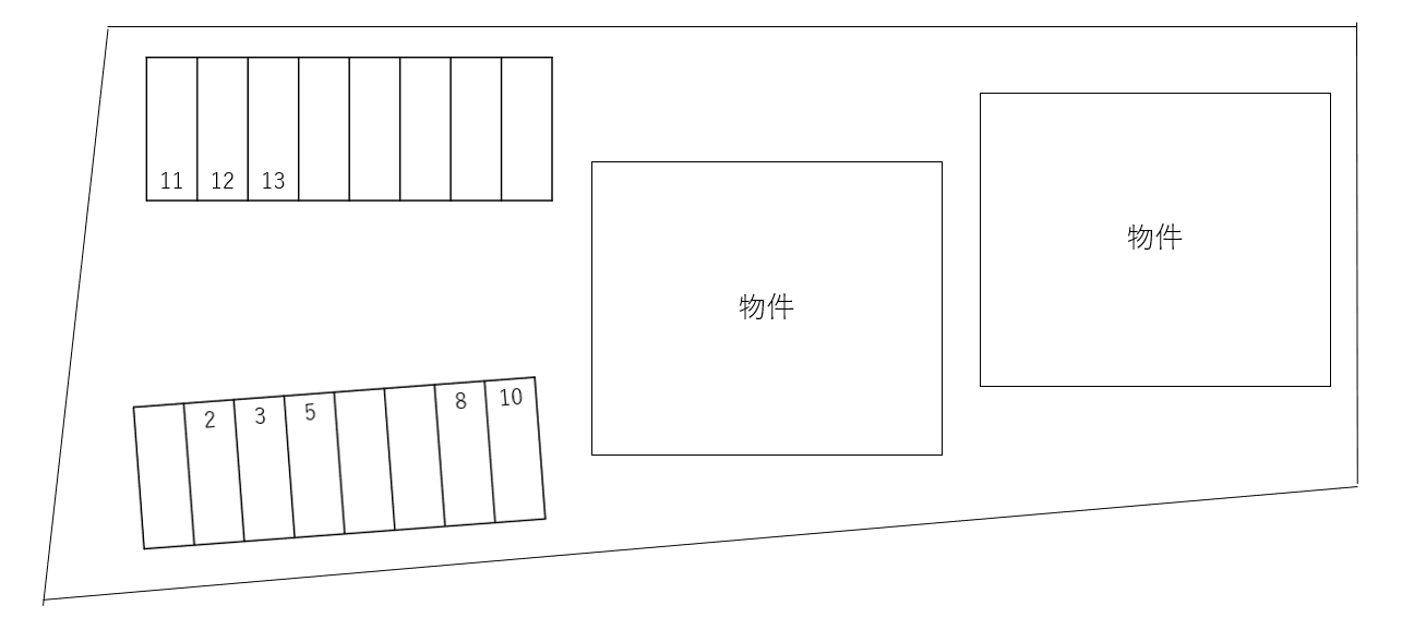 ALTIA A・B別駐車場の駐車配置図