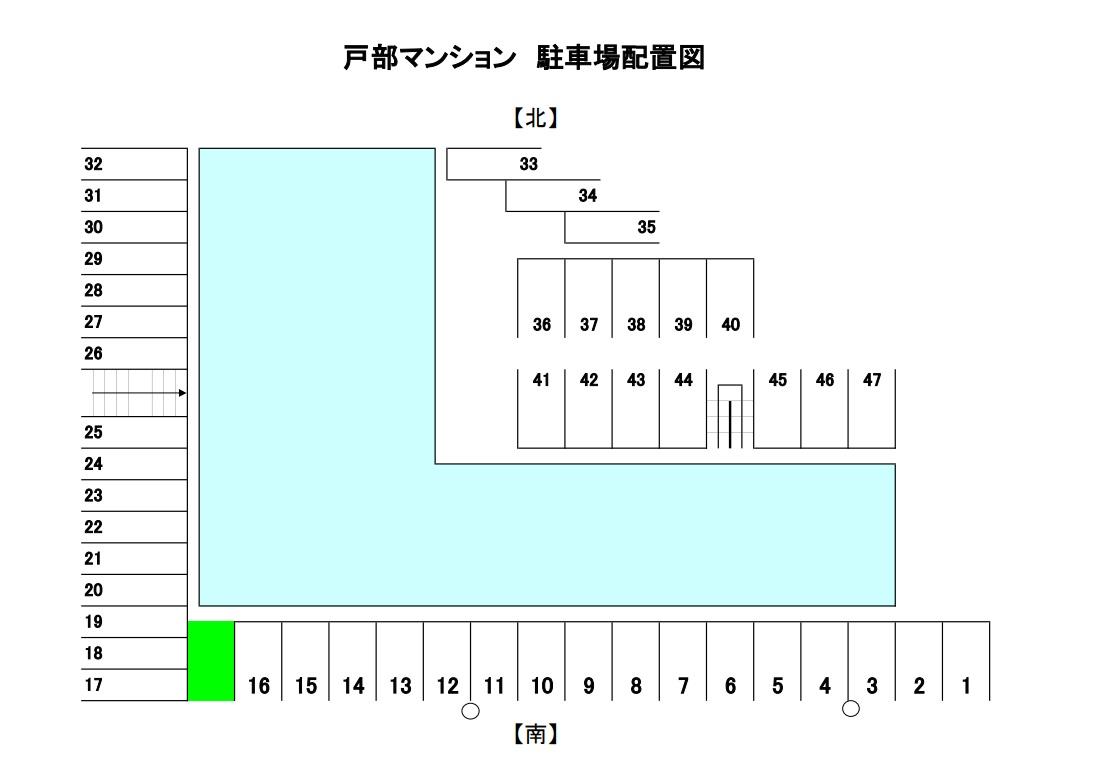 戸部マンションの駐車配置図