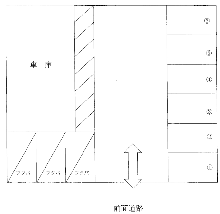 フタバパーキングの駐車配置図