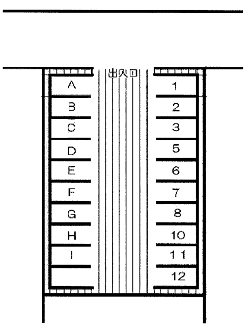 セピアコート梶駐車場の駐車配置図