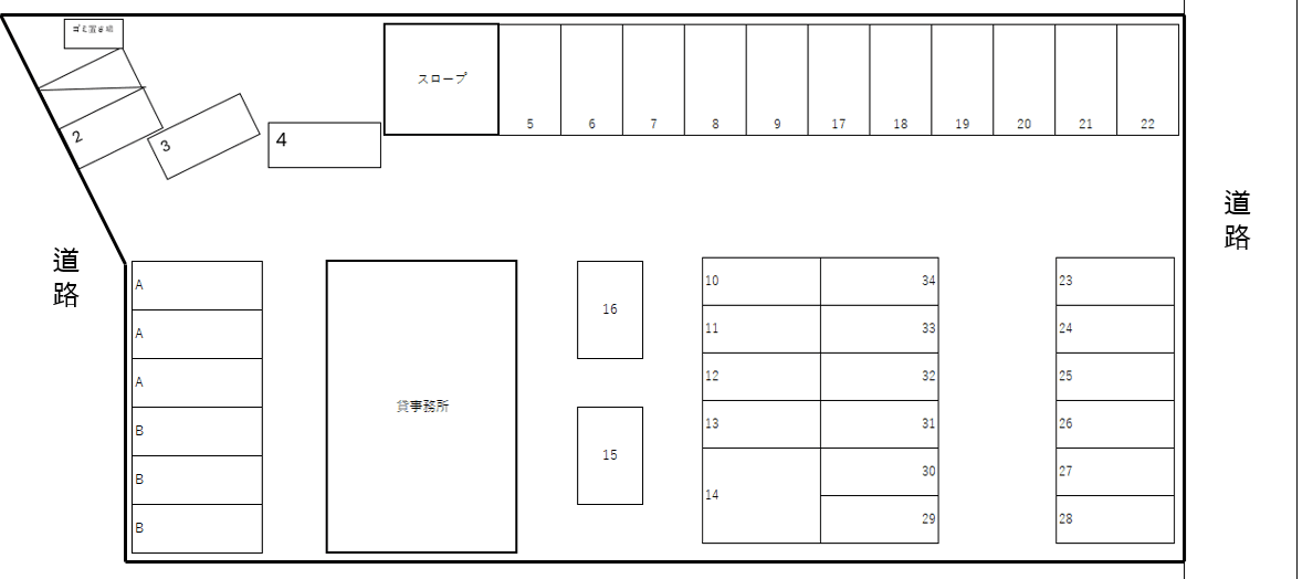 ニューセンチュリーの駐車配置図
