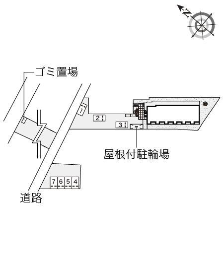 TSUBAKI(54731) 敷地外駐車場の駐車配置図