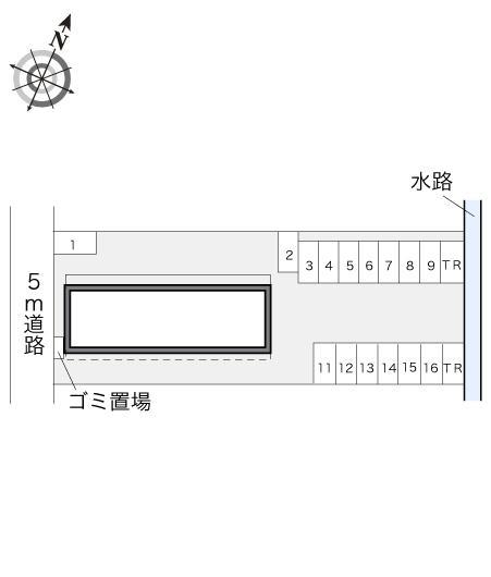 ルミエール(10410)の駐車配置図