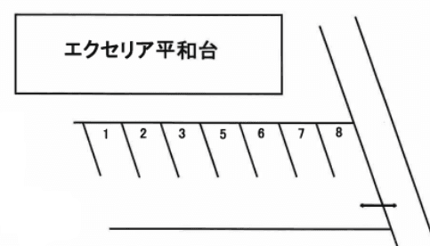 クボデラ駐車場の駐車配置図
