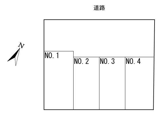 第10南林寺町月極駐車場の駐車配置図