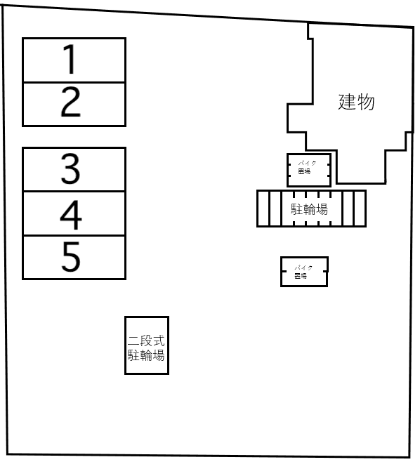 ティーリーフ横浜の駐車配置図