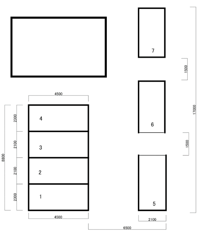 野田町2丁目パーキングの駐車配置図